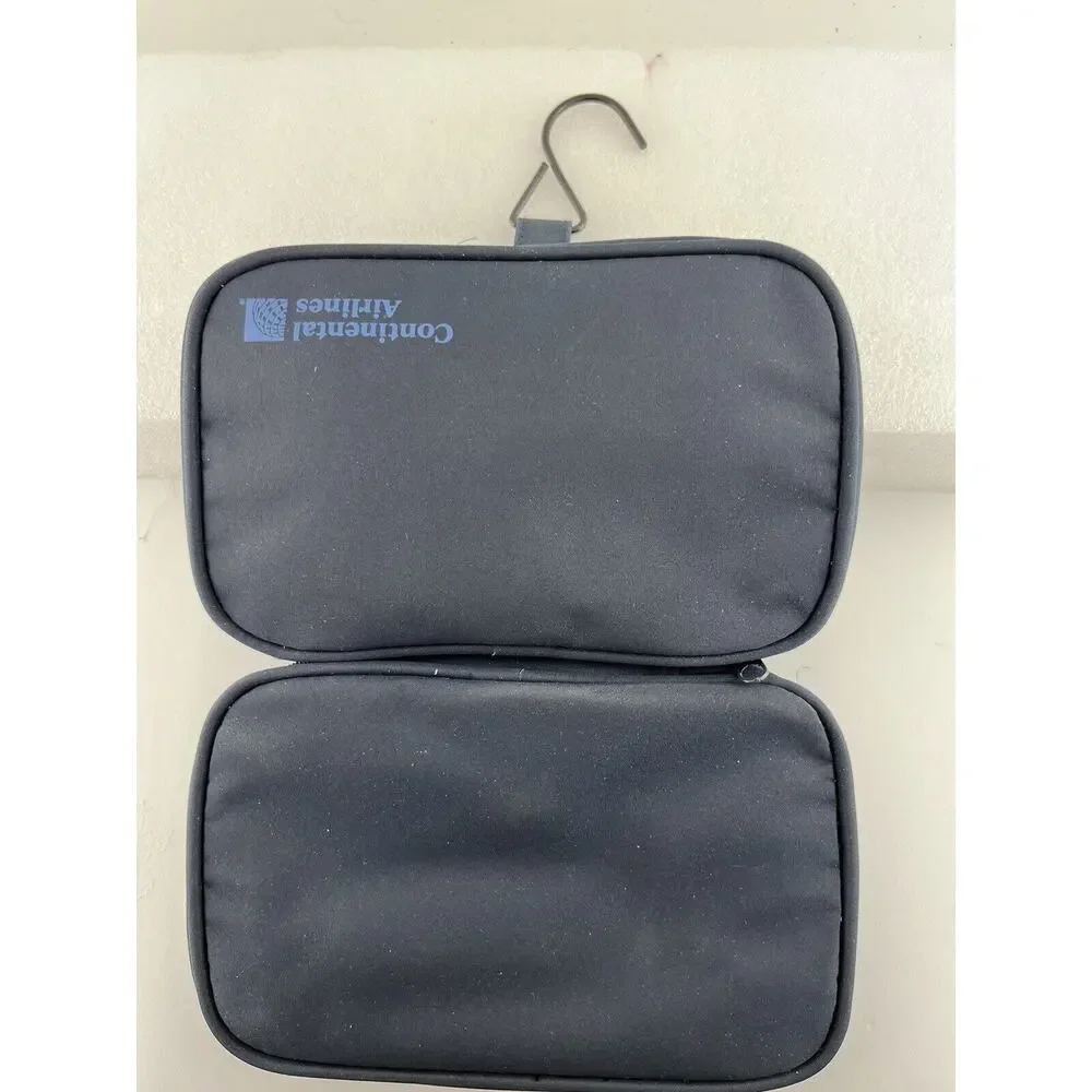Vtg Continental‎ Airlines First Class Complimentary Amenity Kit 5 Travel Bag New